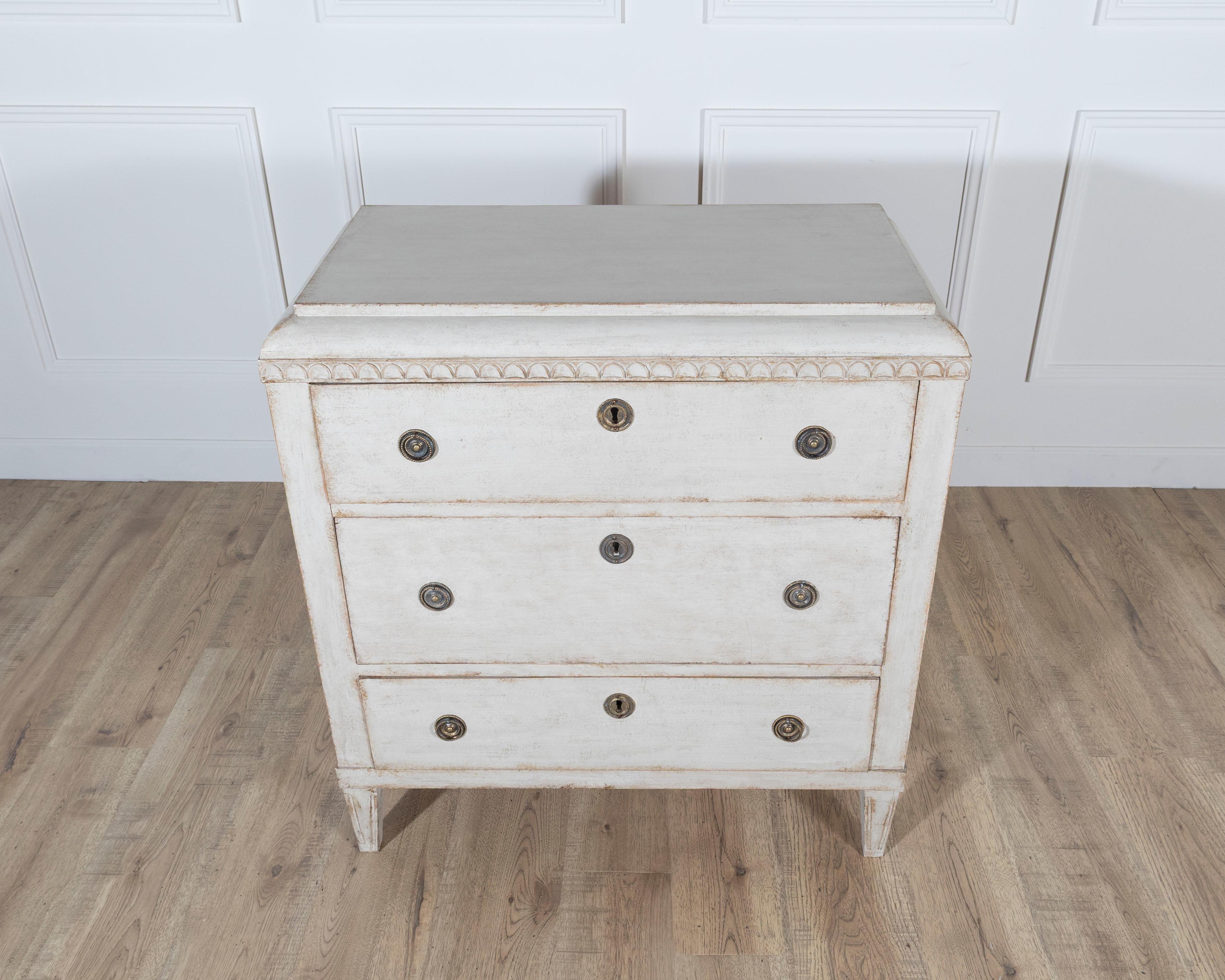 Swedish Gustavian Writing Chest of Drawers, circa 1840–1850 For Sale 3