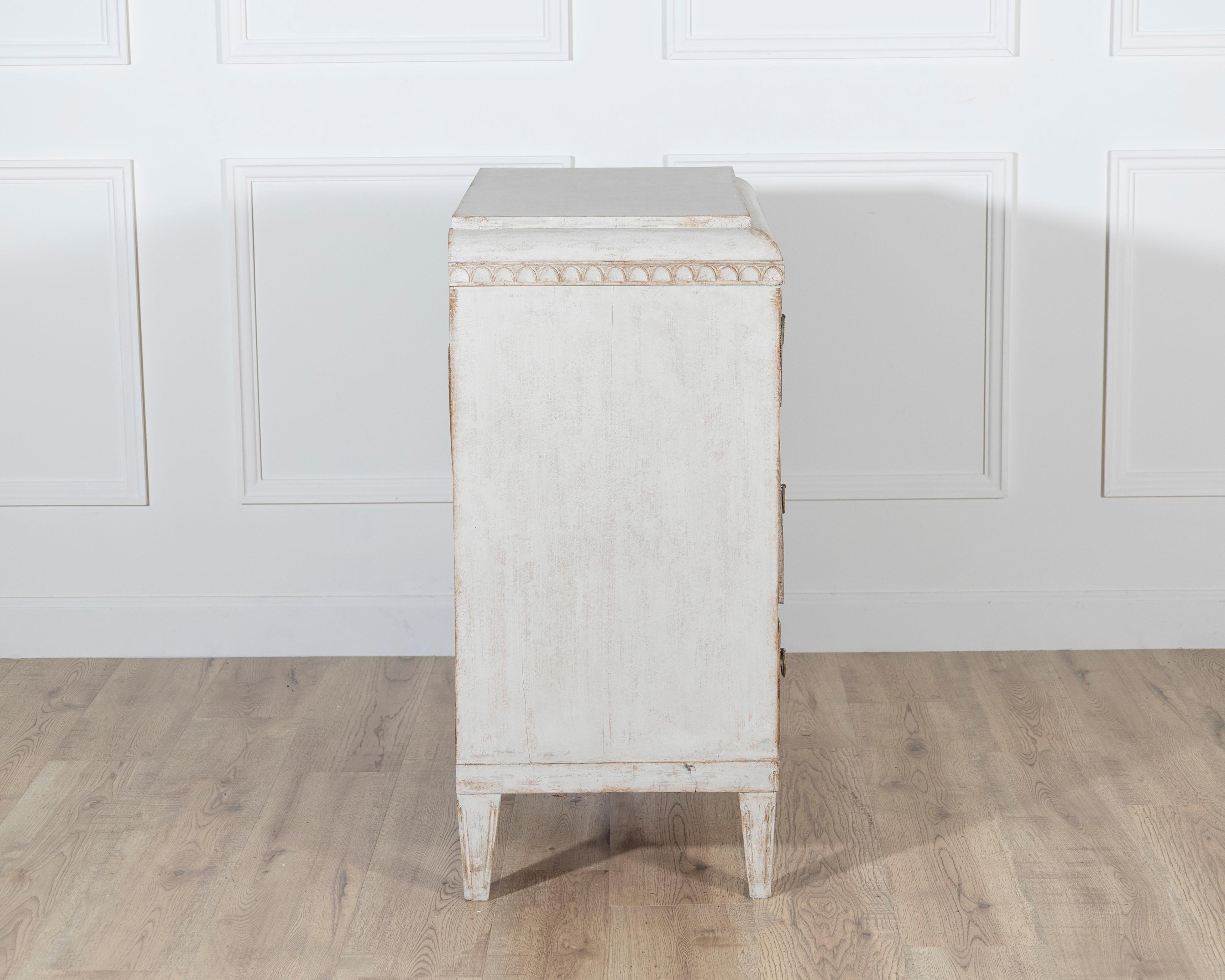 Swedish Gustavian Writing Chest of Drawers, circa 1840–1850 For Sale 4