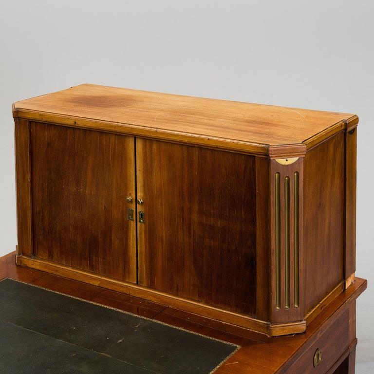 Brass Swedish Gustavian Writing Desk, Late 18th Century, Late 1700s For Sale