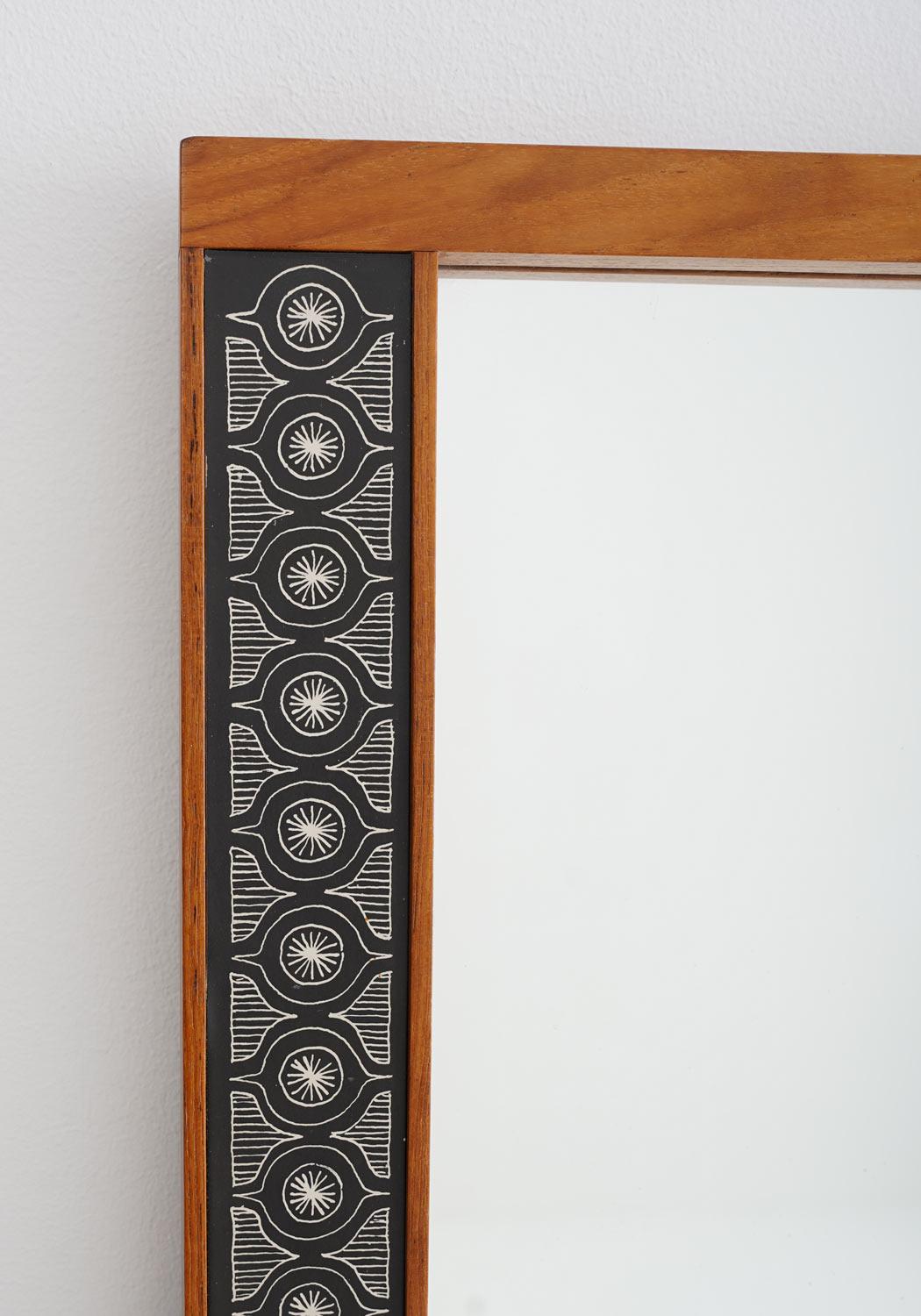 Swedish Hallway Shelf and Mirror in Teak by Hans-Agne Jakobsson In Good Condition For Sale In Karlstad, SE
