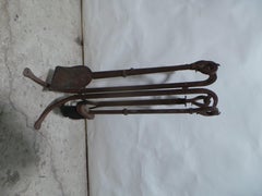 Swedish Hand Forged Fire Place Tools