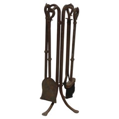 Swedish Hand Forged Fire Place Tools