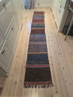 Swedish hand woven Rag Rug Folk Art country
