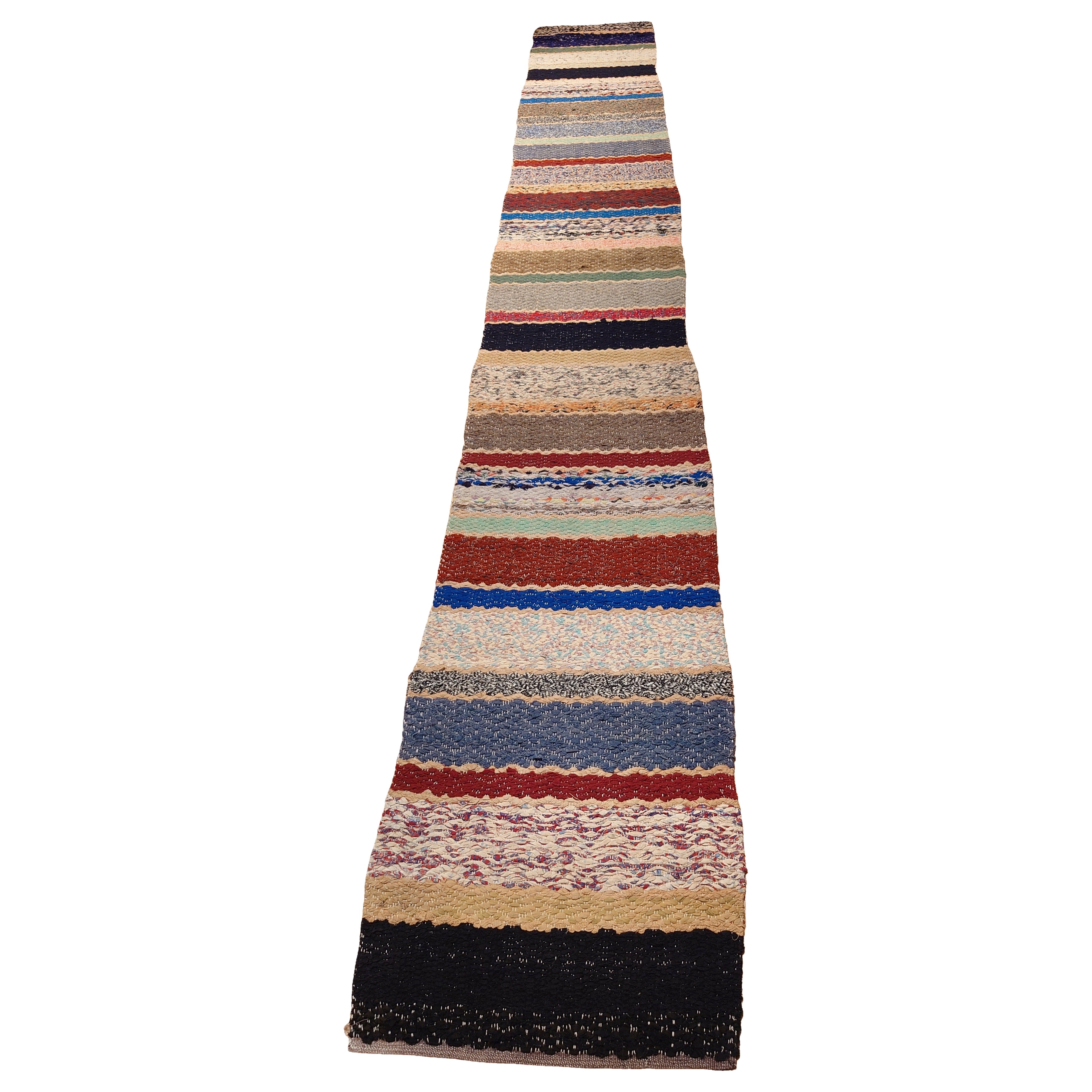 Tappeto di pezza svedese tessuto a mano