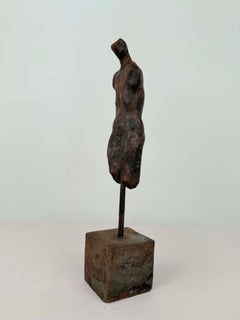 Handgefertigte schwedische Ton-Torso-Skulptur, Mitte des Jahrhunderts