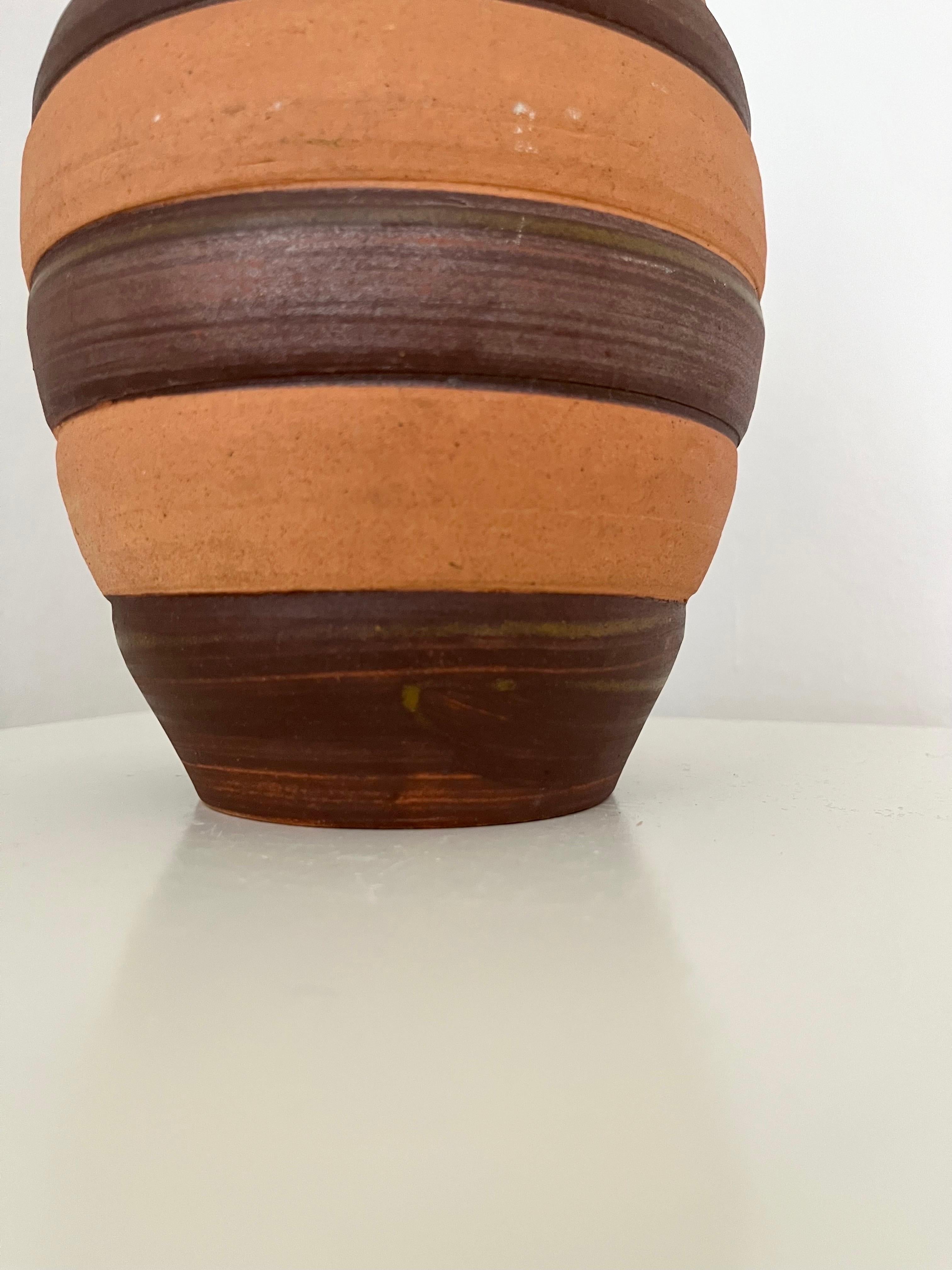Swedish handmade ceramics vase 1960s For Sale 5