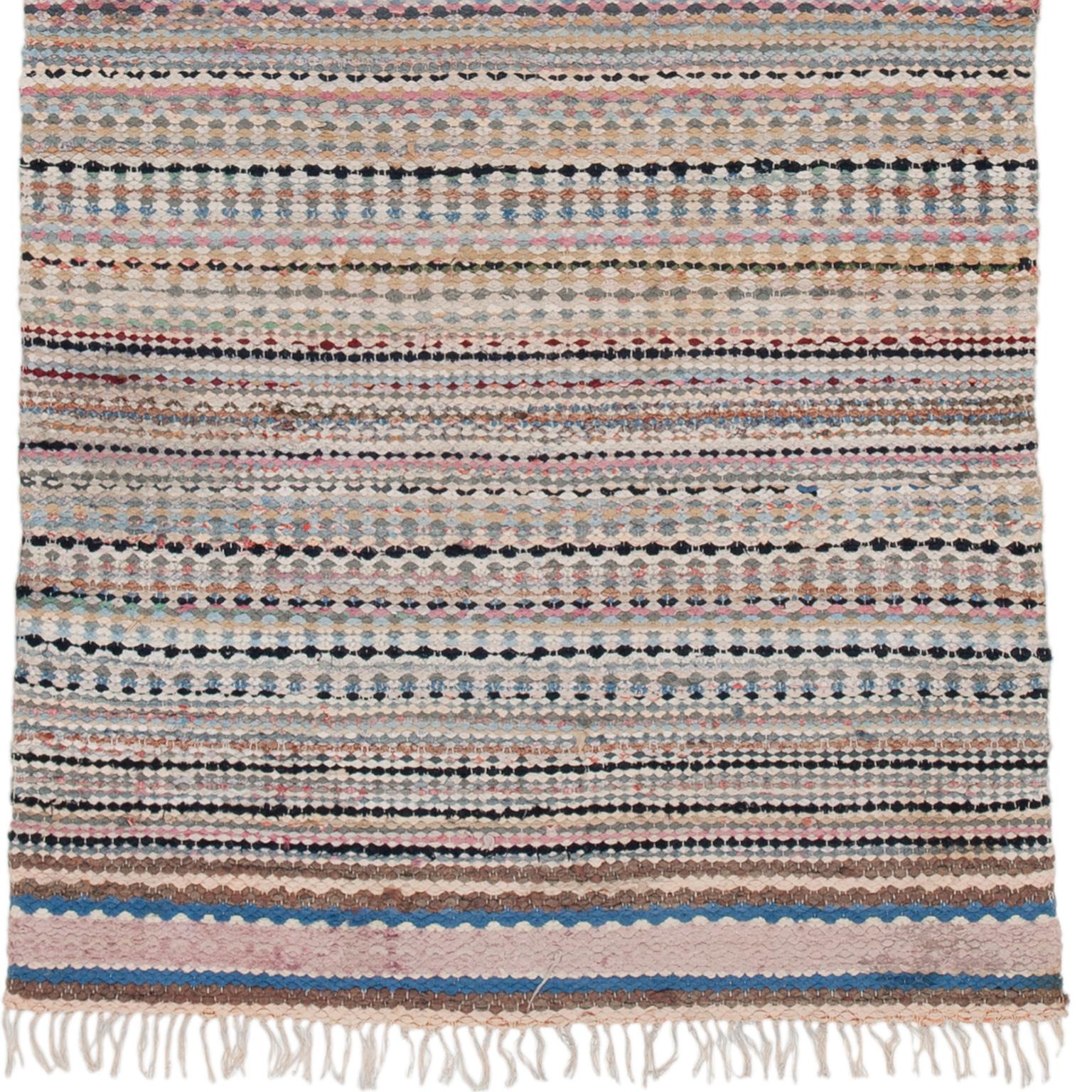 Swedish handwoven flat-weave rug
Sweden, 20th century.