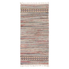 Vintage 20th Century Swedish Handwoven Flat Weave Rug