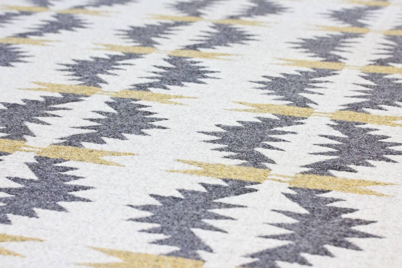 Swedish Handwoven Wool Carpet Rölakan Double Weave 2