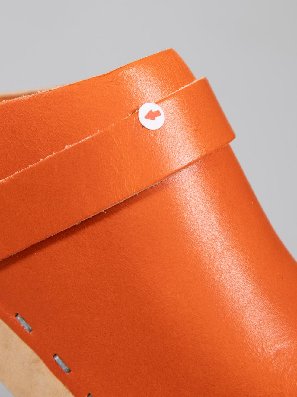 Chaussures à talons Hasbeens suédoises orange taille IT 37 en vente 1