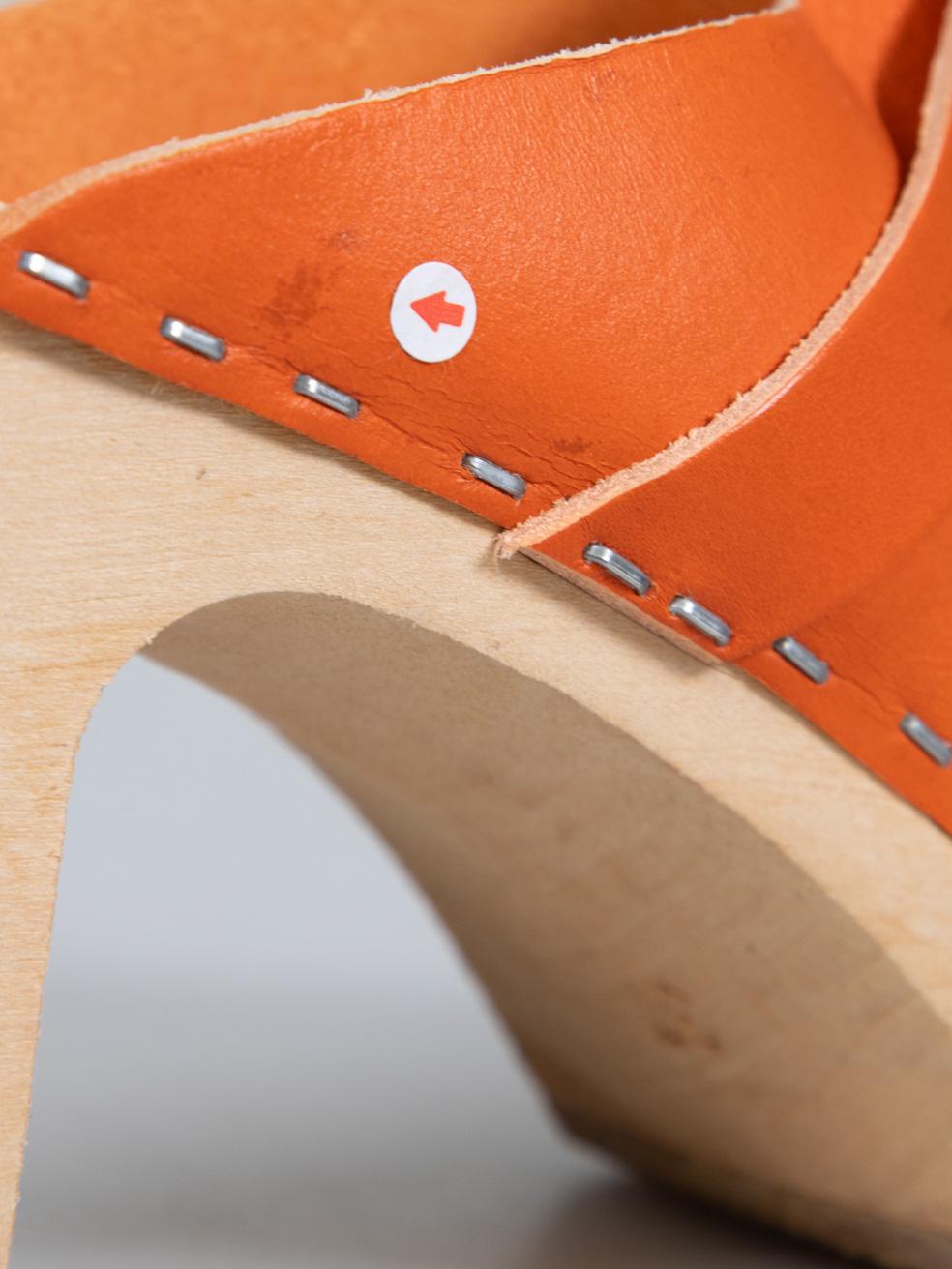 Chaussures à talons Hasbeens suédoises orange taille IT 37 en vente 3
