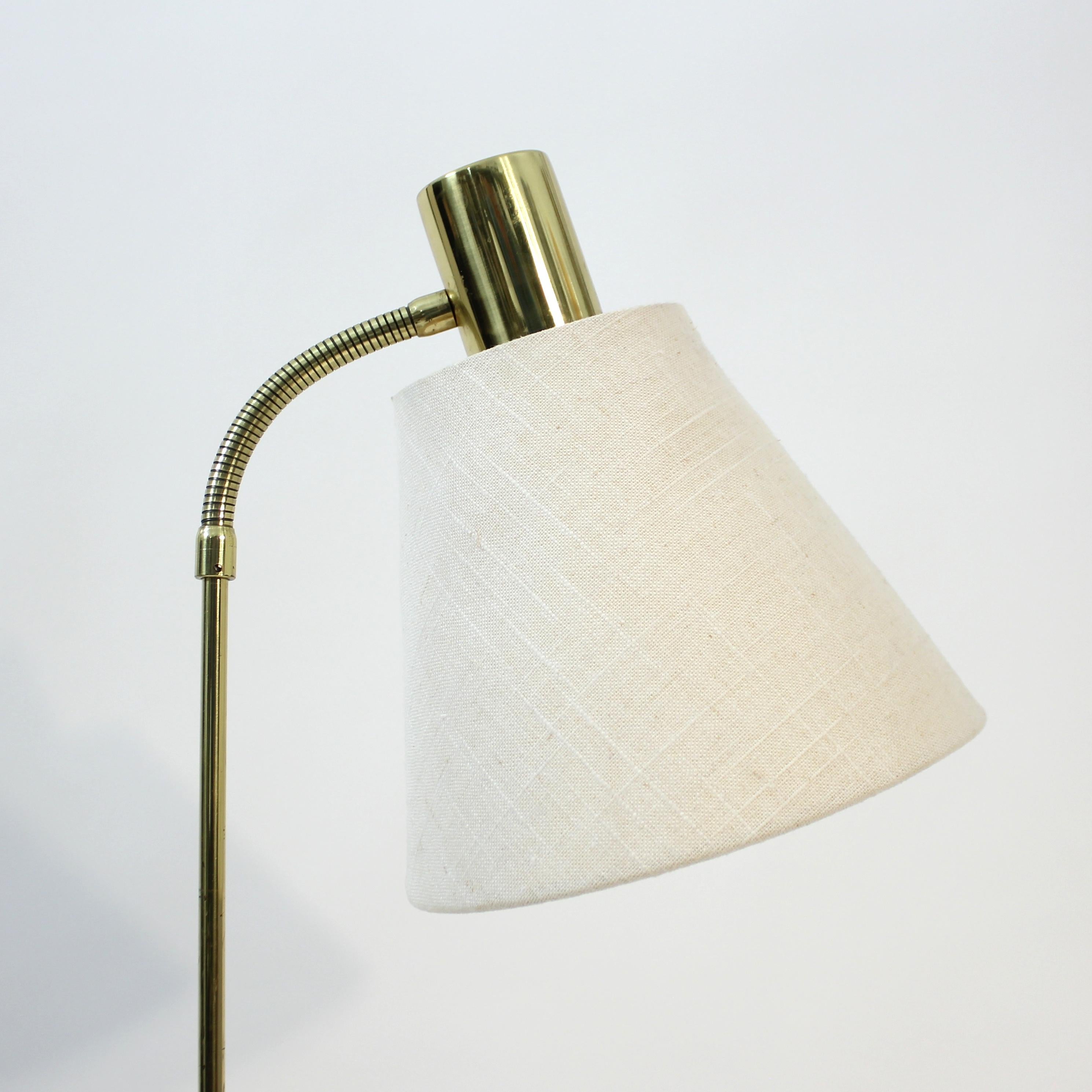 Swedish height adjustable floor lamp by MAE (Möller Armatur Eskilstuna), 1960s For Sale 5