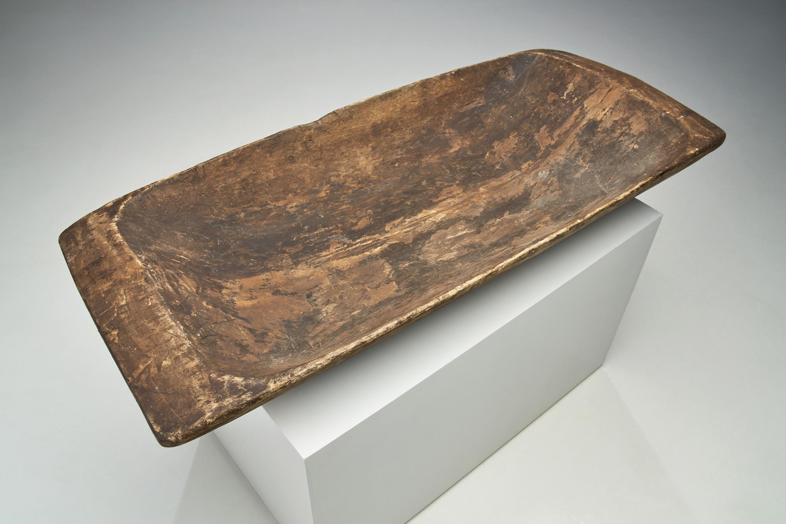 Swedish Historical Wooden Trough, Sweden, 1732 For Sale 1