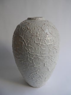 Swedish Höganäs by Jonh Andersson Textured Ceramic Floor Vase
