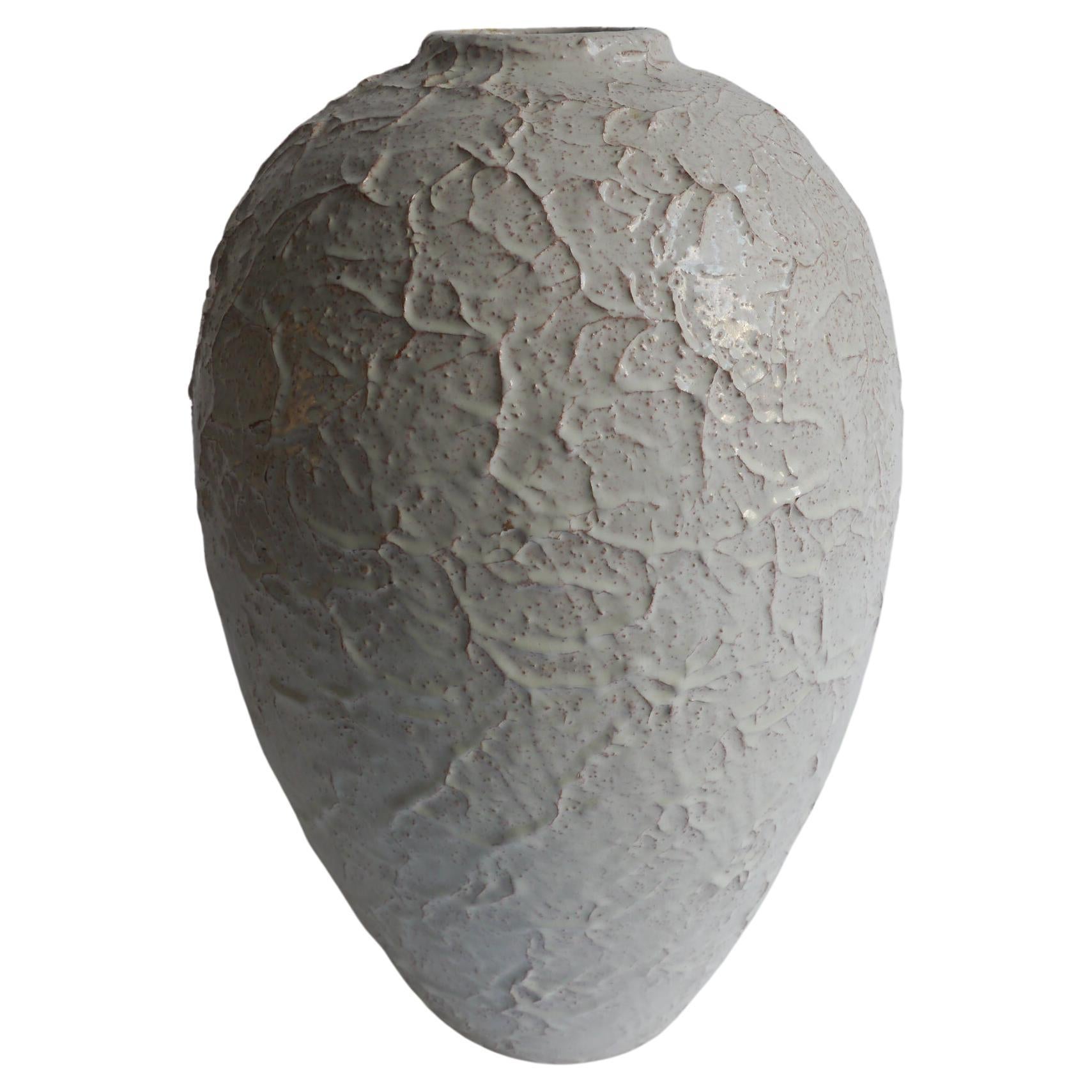 Vase de sol en céramique texturée Swedish Höganäs by Jonh Andersson en vente