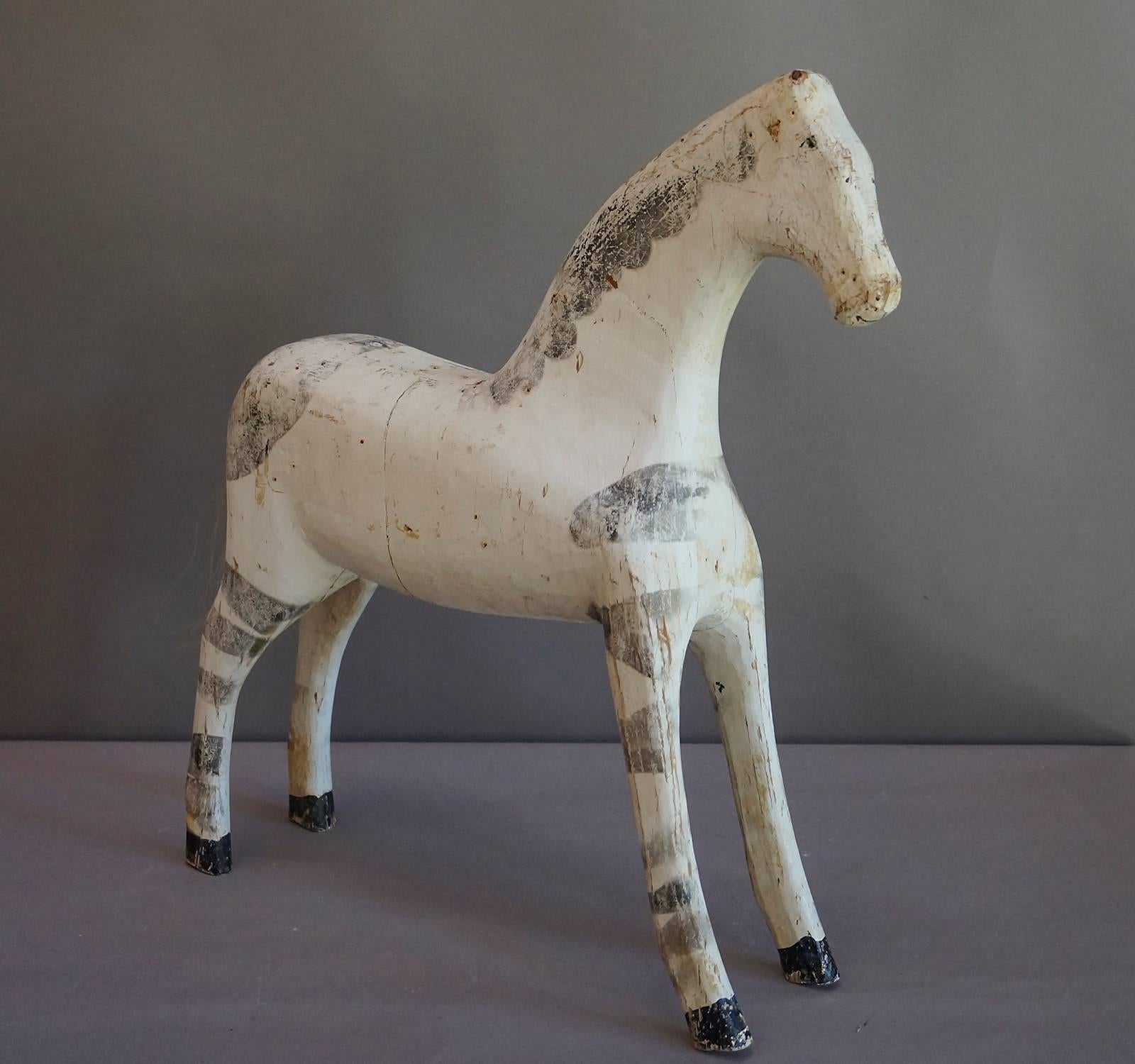 Folk Art Swedish Horse Painted with Ash