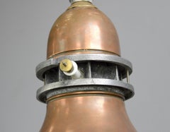 Swedish Industrial Copper Pendant Light, circa 1920s