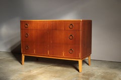 Commode suédoise en marqueterie attribuée à Axel Larsen pour Bodafors années 1940