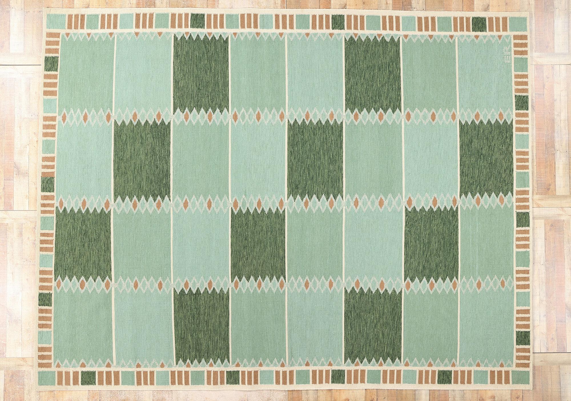 Alfombra Kilim de inspiración sueca, la modernidad escandinava se une al diseño biofílico en venta 2