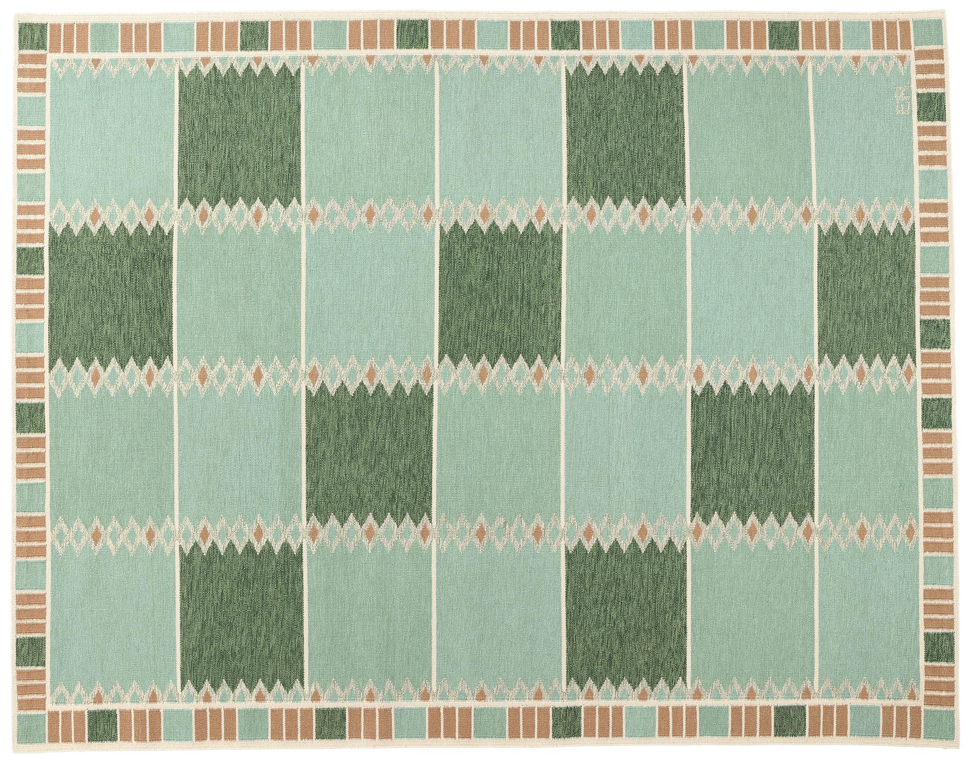 Swedish Inspired Kilim Rug, Scandinavian Modern Meets Biophilic Design For Sale 3