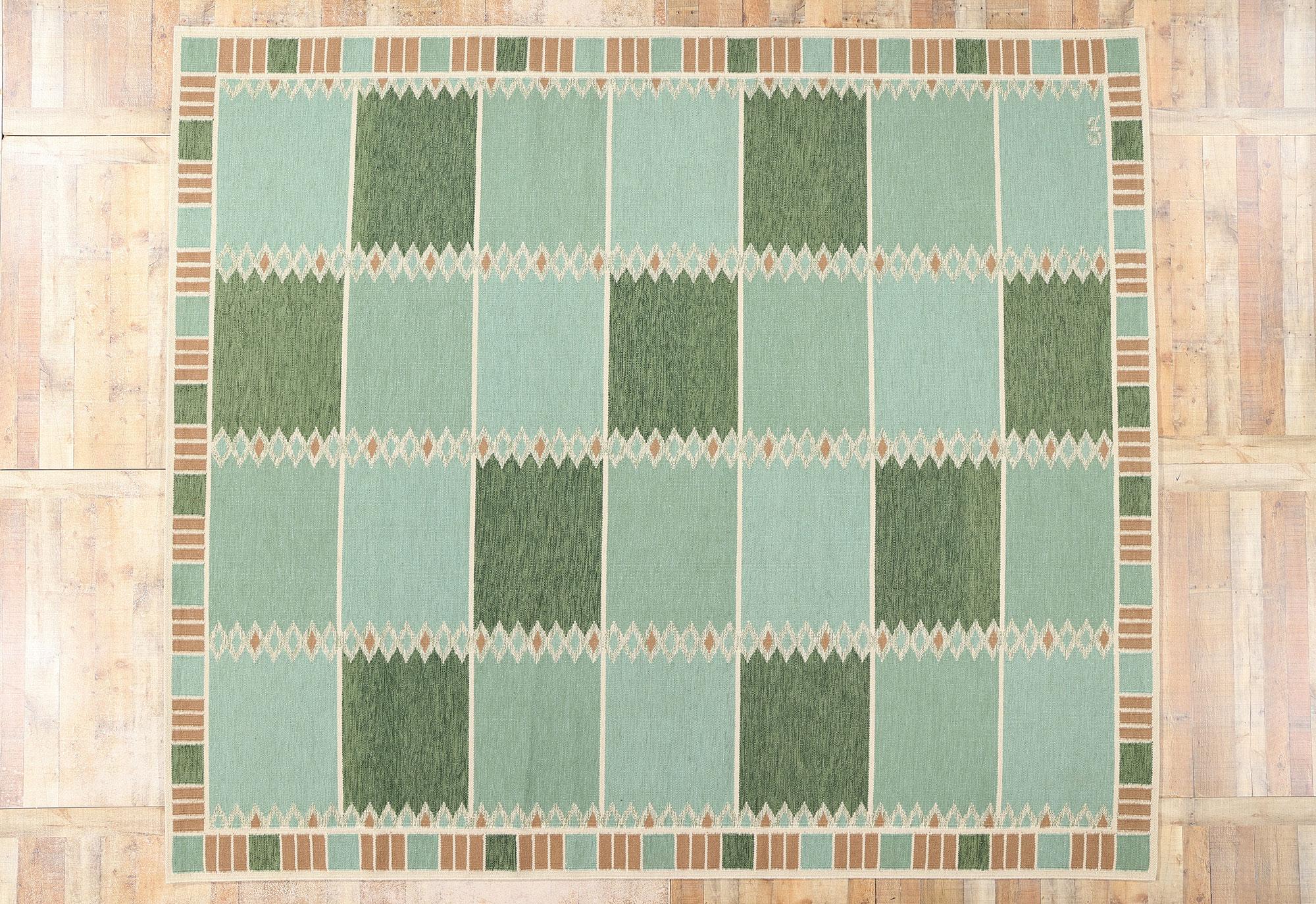 Tapis Kilim d'inspiration suédoise, le design moderne scandinave rencontre le design biophilique en vente 2