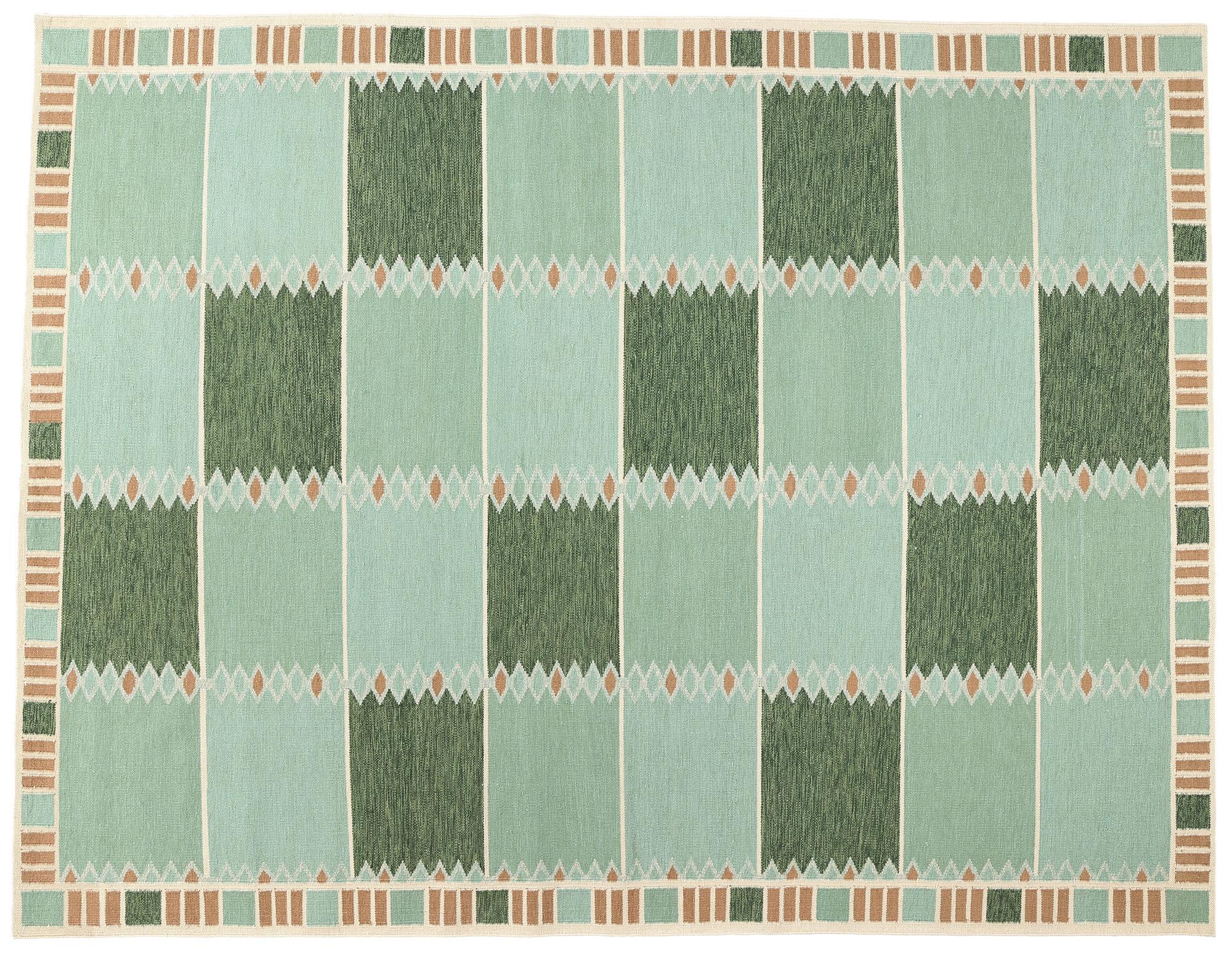 Alfombra Kilim de inspiración sueca, la modernidad escandinava se une al diseño biofílico en venta 3