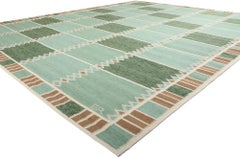 Swedish Inspired Kilim Rug, Scandinavian Modern Meets Biophilic Design