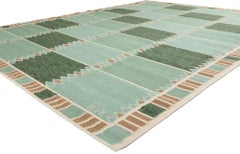 Swedish Inspired Kilim Rug, Scandinavian Modern Meets Biophilic Design