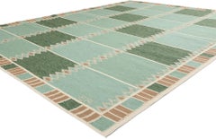 New Scandinavian Swedish Inspired Kilim Röllakan with Biophilic Modern Style