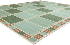 Swedish Inspired Kilim Rug, Scandinavian Modern Meets Biophilic Design