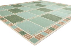 Swedish Inspired Kilim Rug, Scandinavian Modern Meets Biophilic Design