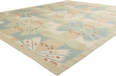 Swedish Inspired Kilim Rug, Scandinavian Modern Meets Biophilic Design
