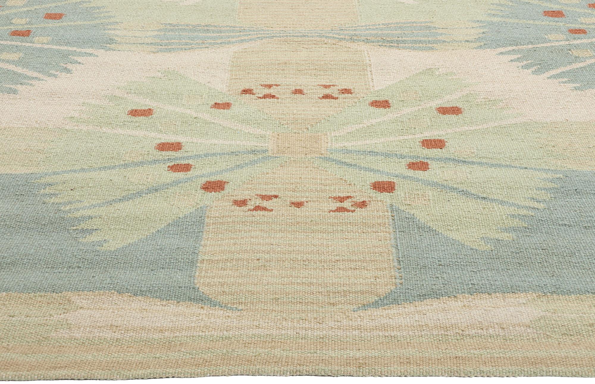 Indien Tapis Kilim d'inspiration suédoise, le design moderne scandinave rencontre le design biophilique en vente