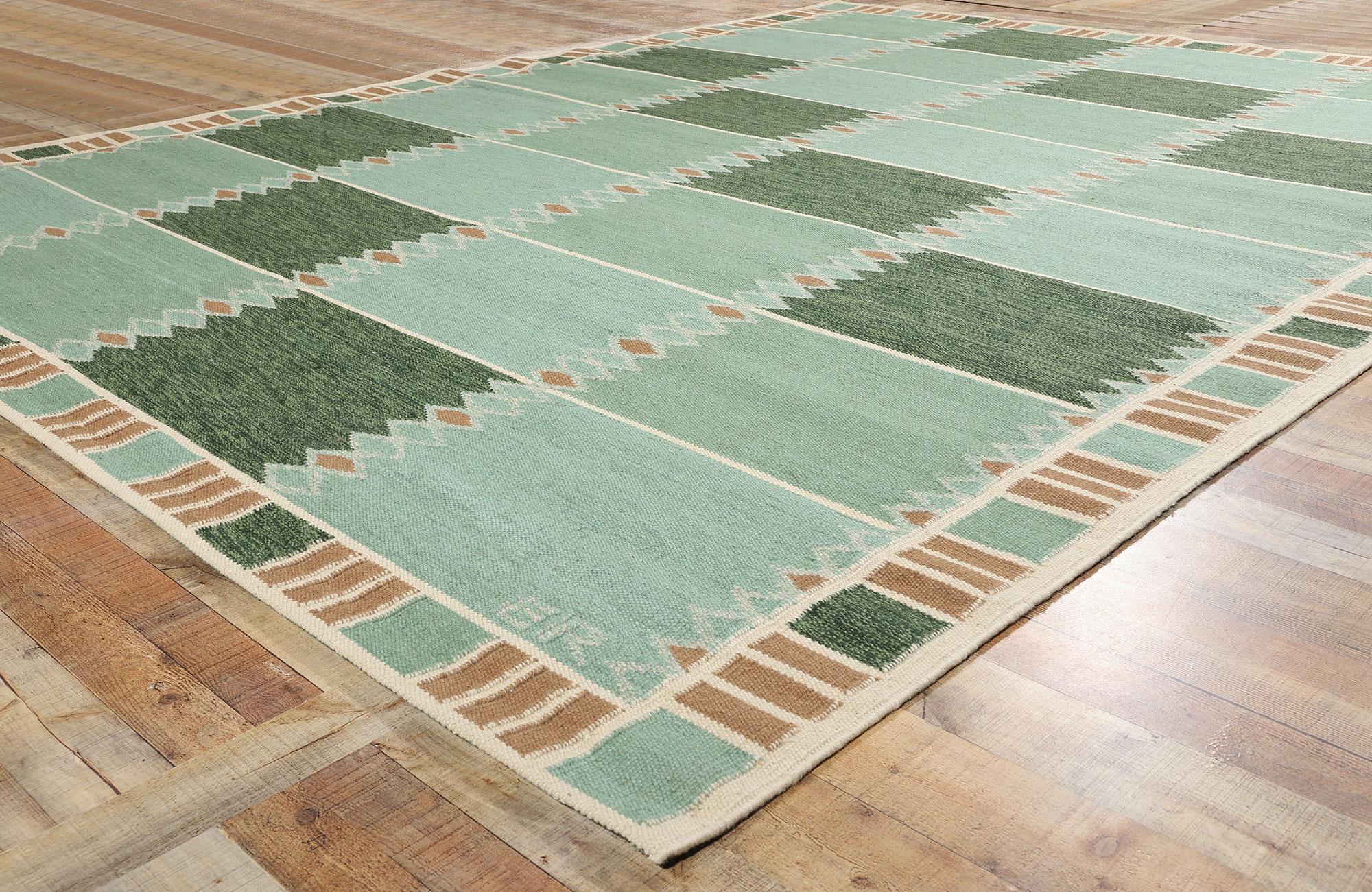 Alfombra Kilim de inspiración sueca, la modernidad escandinava se une al diseño biofílico Lana en venta
