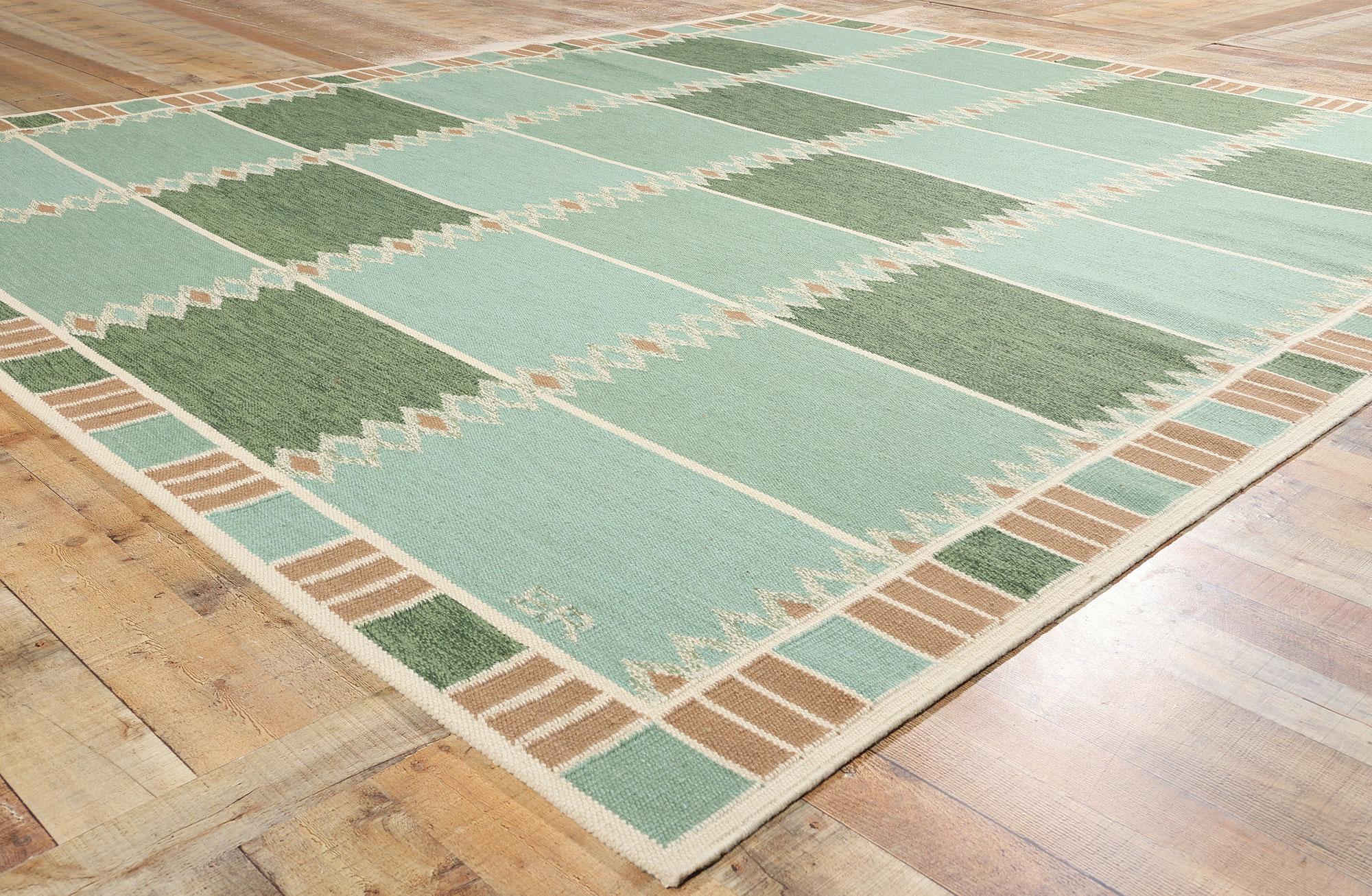 Laine Tapis Kilim d'inspiration suédoise, le design moderne scandinave rencontre le design biophilique en vente