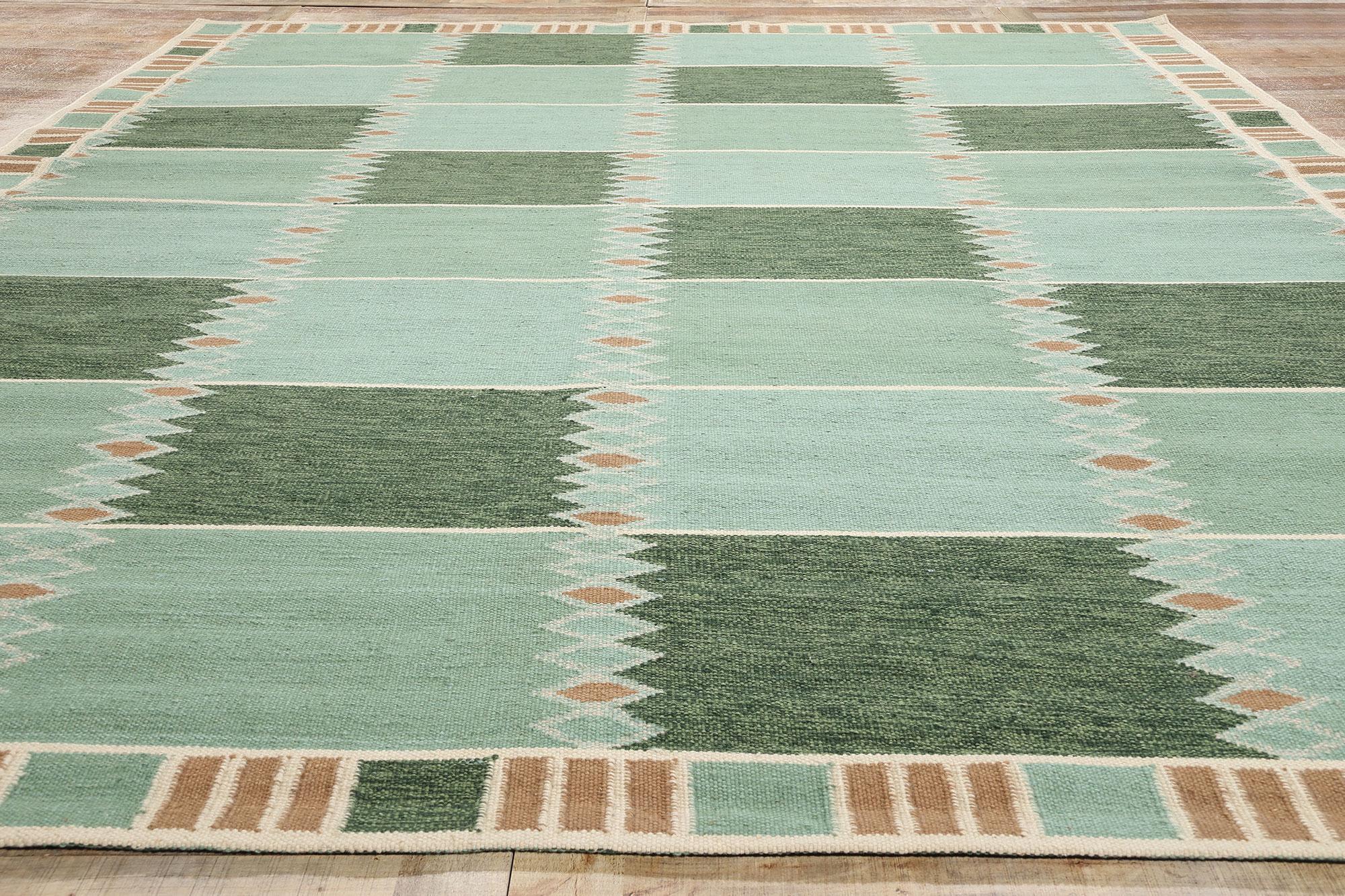 Alfombra Kilim de inspiración sueca, la modernidad escandinava se une al diseño biofílico en venta 1