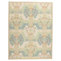 Swedish Inspired Kilim Rug, Scandinavian Modern Meets Biophilic Design
