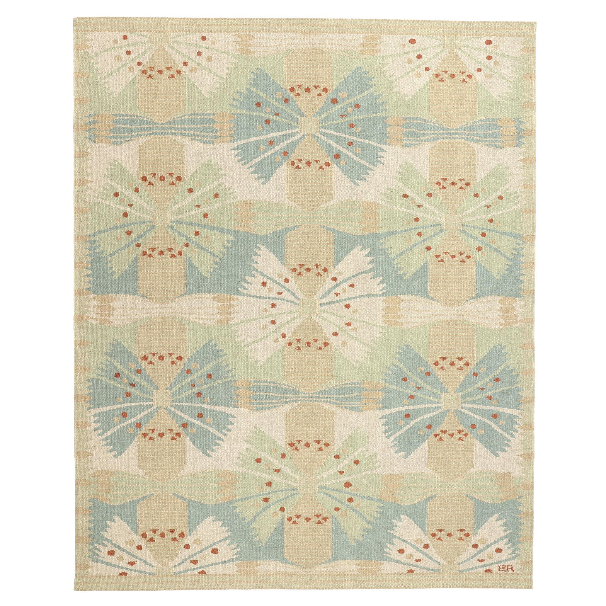 Tapis Kilim d'inspiration suédoise, le design moderne scandinave rencontre le design biophilique