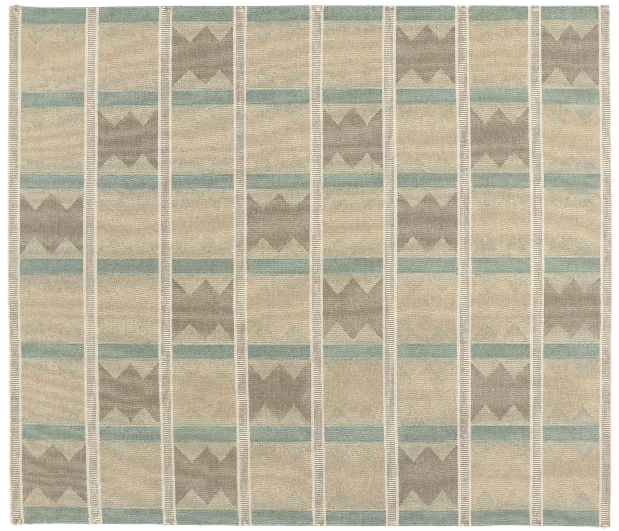 New Scandinavian Swedish Ingegerd Silow Inspired Kilim Röllakan For Sale 2