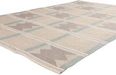 Swedish Inspired Kilim Rug, Scandinavian Modern Meets Sublime Simplicity