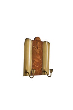 Aplique sueco de intarsia de Birger Ekman para Mjölby Intarsia, década de 1940