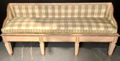 Schwedisches italienisches Paket Vergoldetes und bemaltes Sofabett oder Sofa