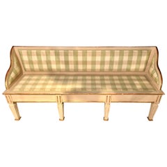 Swedish Italian Parcel Gilt and Paint Decorated Settee or Sofa