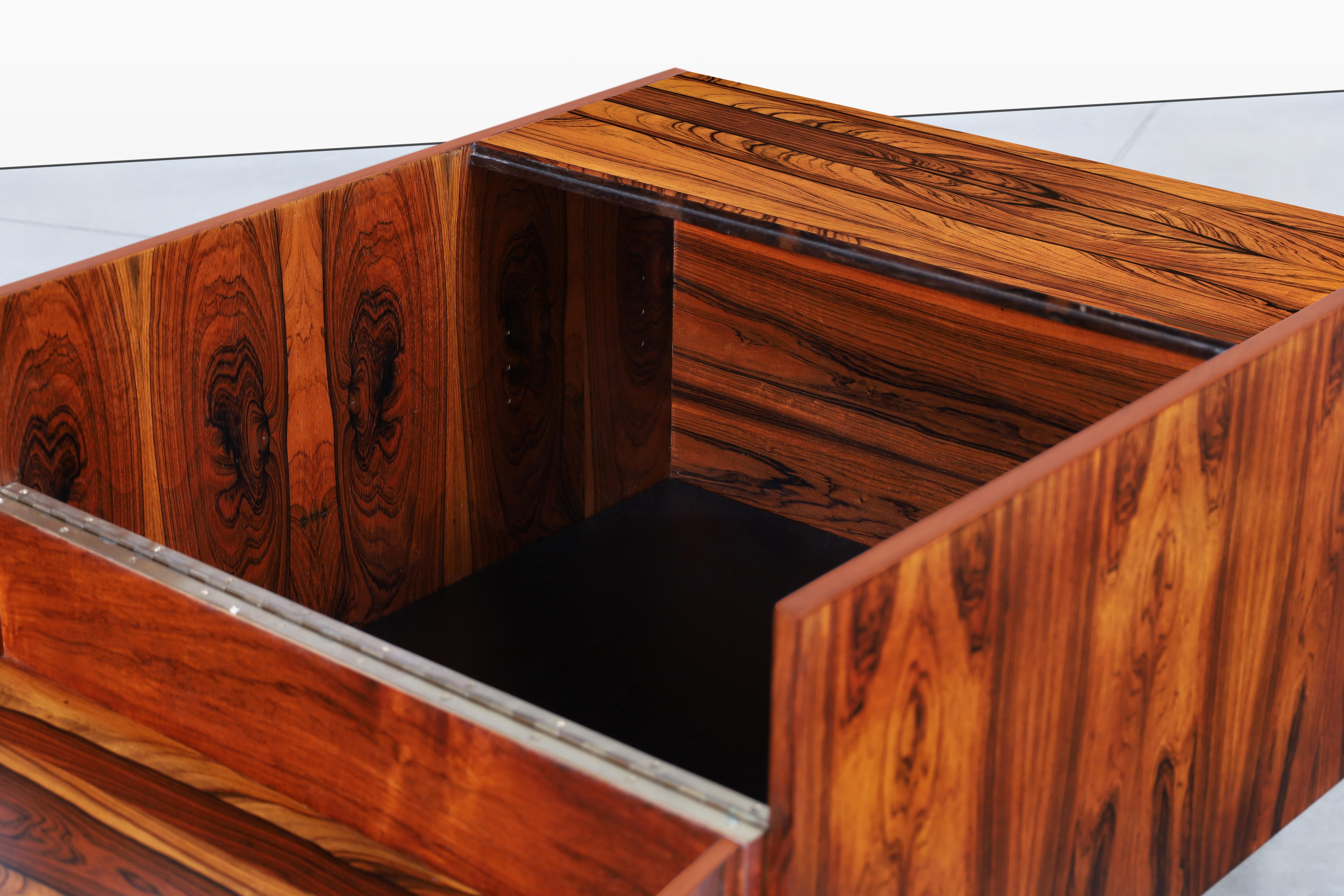 Mid-20th Century Swedish Jacaranda Bar Cabinet by Gillis Lundgren For Sale