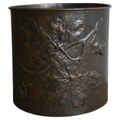 Swedish Jugend Copper Barrel Swedish Metal Art Ltd, ca 1905