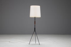 Swedish Kaare Klint Attributed Adjustable Tri-Pod Floor Lamp, circa 1940s