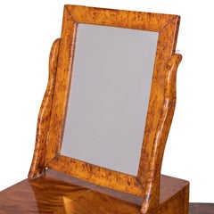 Swedish Karelian Burl Dressing Mirror, 19th Century
