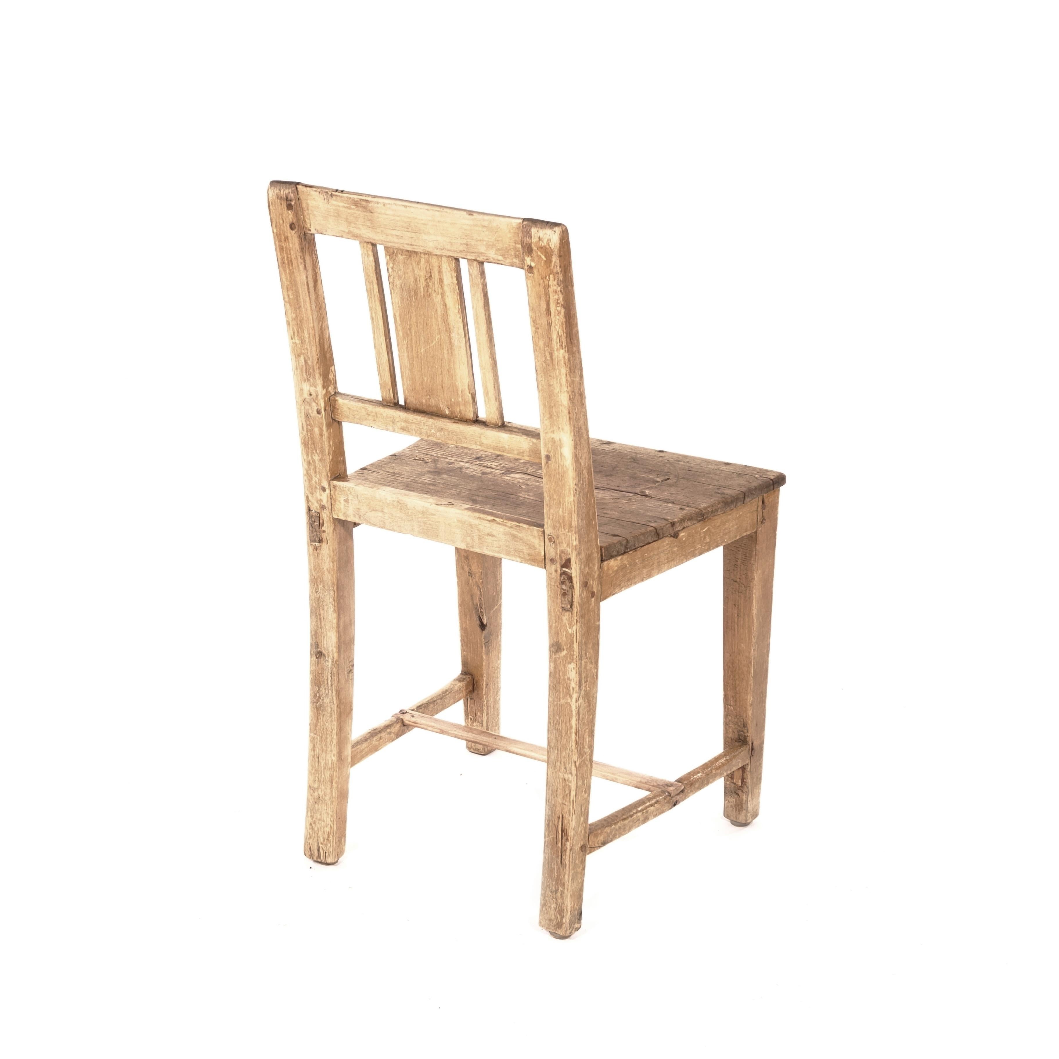 Swedish Karl Johan Chair in Pine from Late 1800s For Sale 1