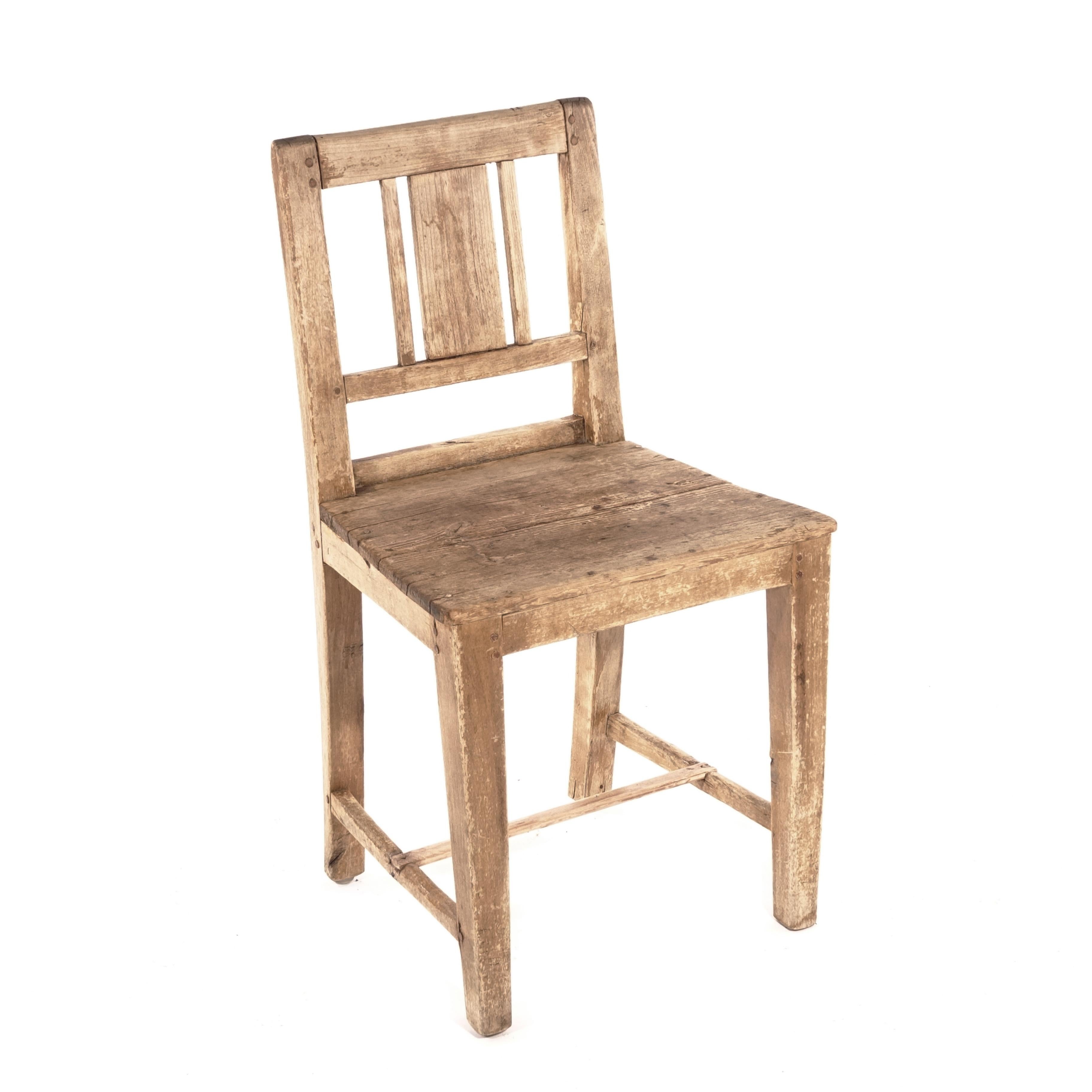 Swedish Karl Johan Chair in Pine from Late 1800s For Sale 2