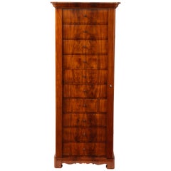 Used Swedish Karl Johan Mahogany "Wellington" Chest of Drawers, circa 1840s